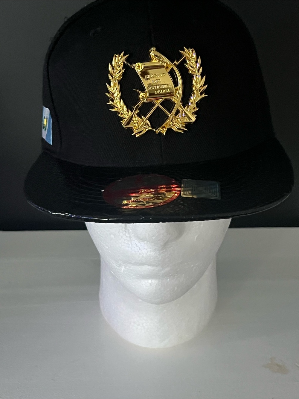 Guatemala Snapback Hat with Gold Crest Emblem